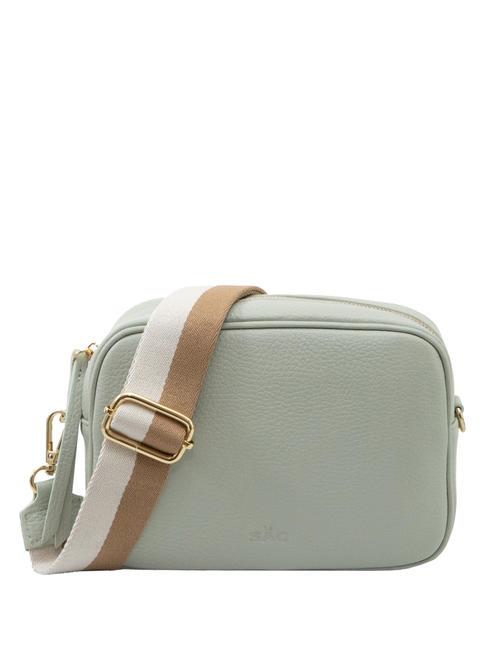 LESAC LUCIA Borsa pelle dollaro doppia tracolla  artic teal - Borse Donna