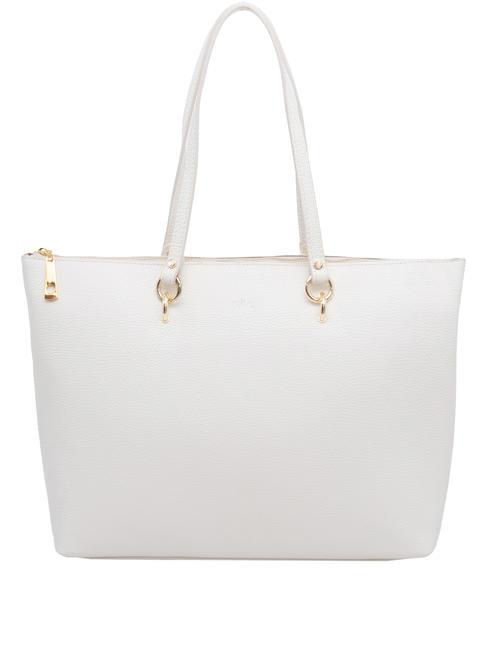 LESAC VIOLA  Shopping Bag in pelle optical white - Borse Donna
