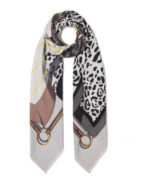 LIUJO MIX Foulard con stampa grigio ghiaccio - Sciarpe