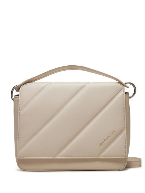 CALVIN KLEIN LINE QUILT  Borsa a mano, con tracolla eggshell - Borse Donna