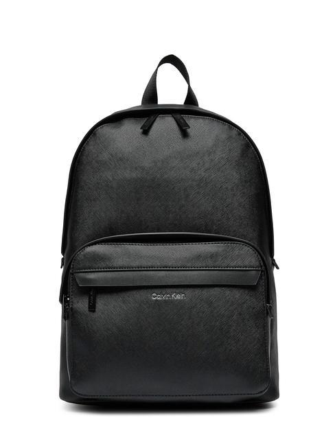 CALVIN KLEIN MUST  Zaino porta PC 13" ck black saffiano - Zaini Scuola & Tempo Libero