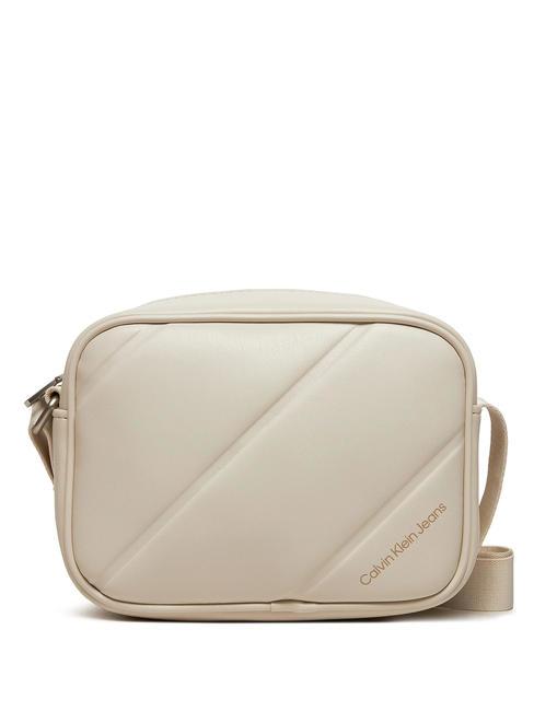 CALVIN KLEIN QUILTED  Mini Camera Bag a tracolla eggshell - Borse Donna