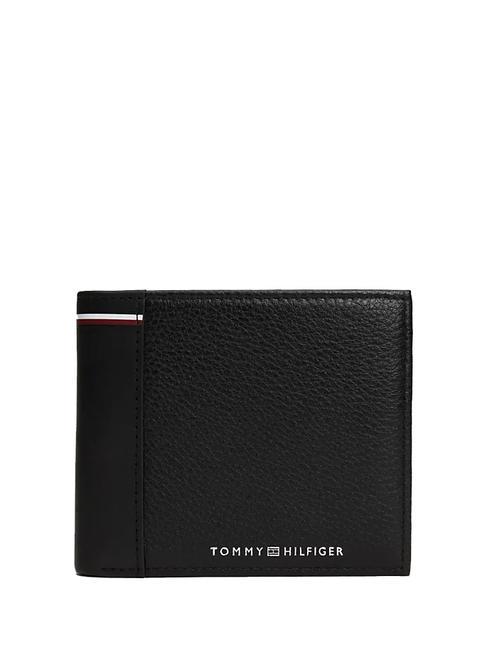 TOMMY HILFIGER TRANSIT  Portafoglio in pelle black - Portafogli Uomo