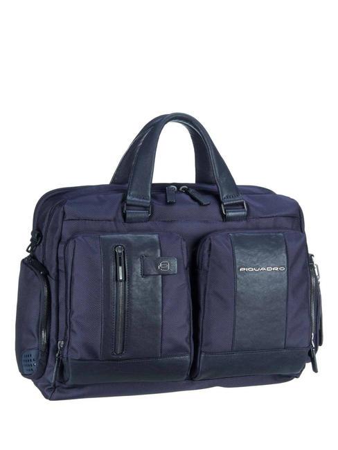 PIQUADRO BRIEF Cartella porta pc 15.6" blu - Cartelle Lavoro