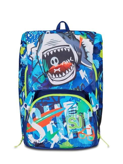 SJGANG SHARKSTORY Zaino sdoppiabile BLUE PRINT           - Borse e accessori kids