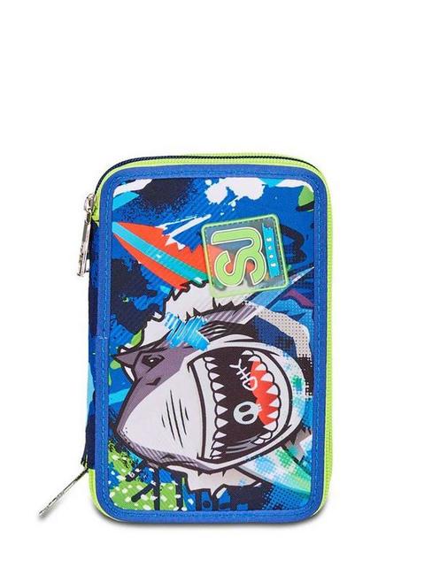 SJGANG SHARKSTORY Astuccio con kit scolastico completo BLUE PRINT           - Astucci e Accessori