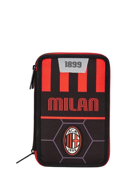 MILAN PATH OF VICTORY Astuccio con kit scolastico completo Nero - Astucci e Accessori