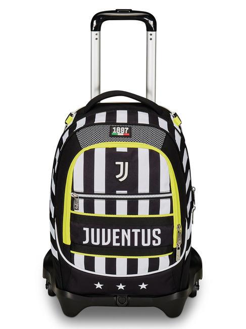 JUVENTUS WIN IS THE RULE 3WD Zaino Trolley Sganciabile, 3 ruote Nero - Zaini con carrello