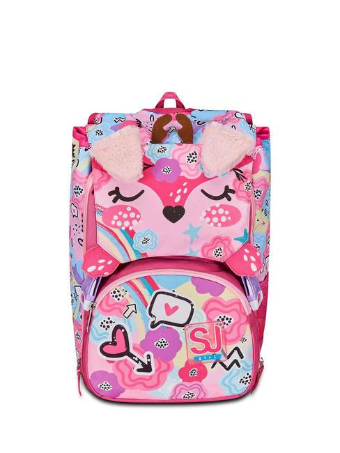 SJGANG PINKHUGS Zaino sdoppiabile con orecchie sollevabili raspberry rose - Borse e accessori kids