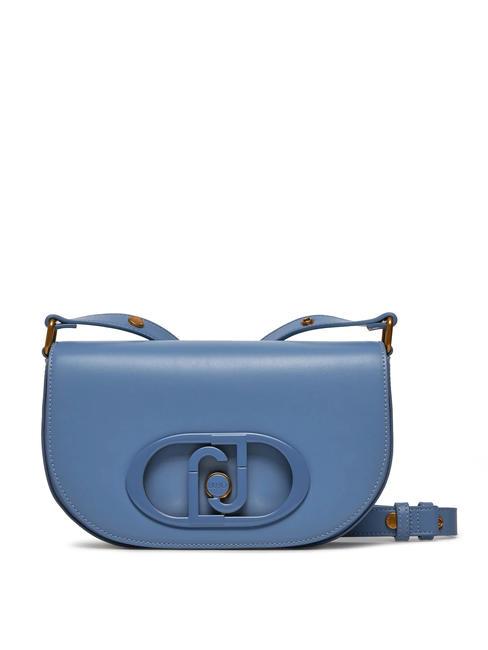 LIUJO DEUZIA Borsa con flap a tracolla blue denim - Borse Donna