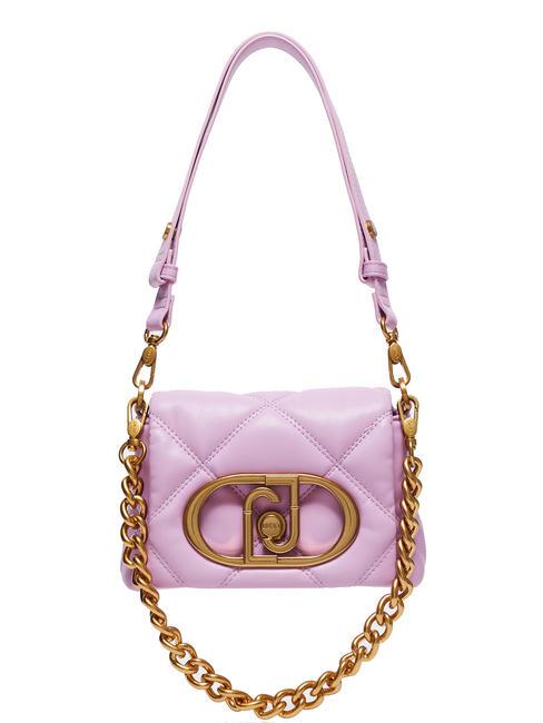 LIUJO LAPUFFY Borsa a spalla mini manico catena pastel lavender - Borse Donna