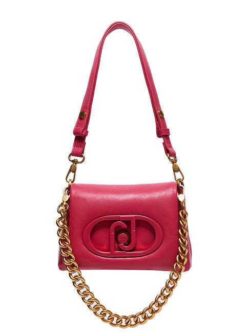 LIUJO LAPUFFY Borsa a spalla mini manico catena viva magenta - Borse Donna