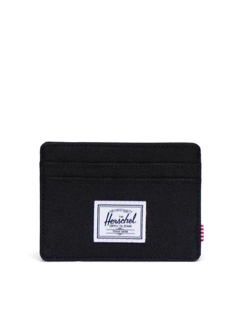 HERSCHEL CHARLIE  Portacard piatto NERO - Portafogli Donna