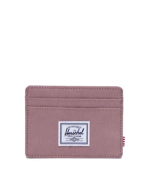 HERSCHEL CHARLIE  Portacard piatto ASH ROSE - Portafogli Donna