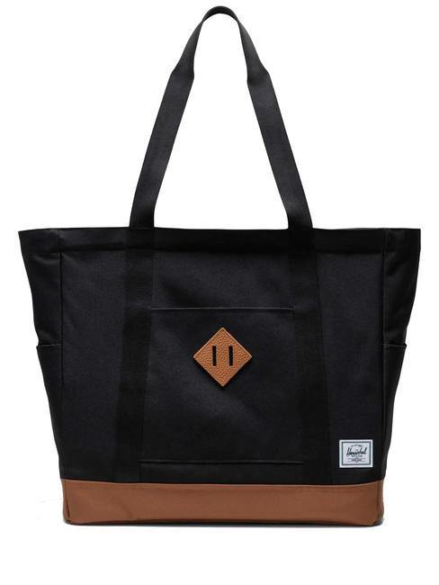 HERSCHEL HERITAGE  Shopper a spalla black/saddle brown - Borse Donna