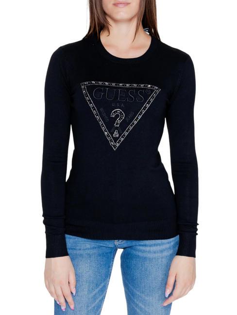 GUESS RYLIE TRIANGLE Maglione con logo jetbla - Maglie Donna