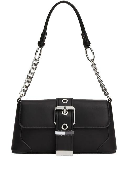 TOMMY HILFIGER TOMMY JEANS IDOL Borsa a spalla con flap black - Borse Donna