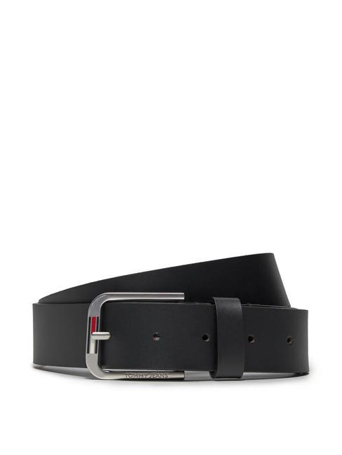 TOMMY HILFIGER TOMMY JEANS AUSTIN Cintura in pelle black - Cinture