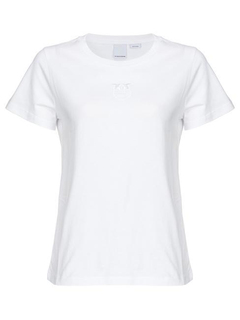 PINKO BUSSOLOTTO T-shirt in cotone bianco brill. - T-shirt e Top Donna