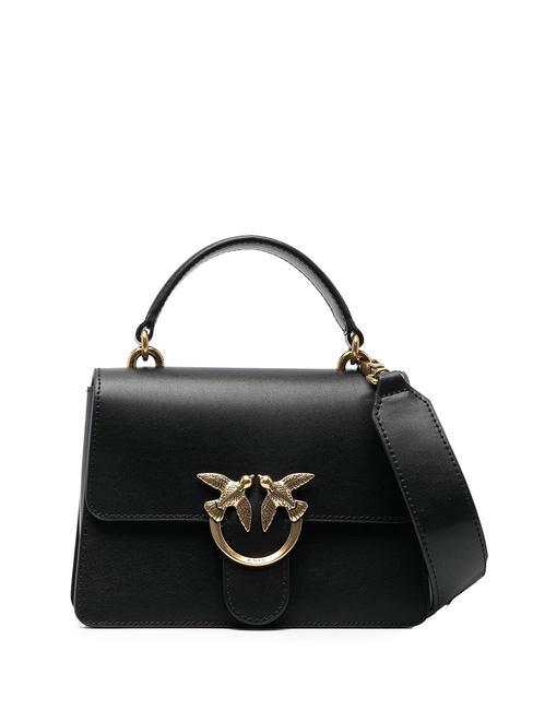 PINKO MINI LOVE BAG Borsa con manico nero-antique gold - Borse Donna