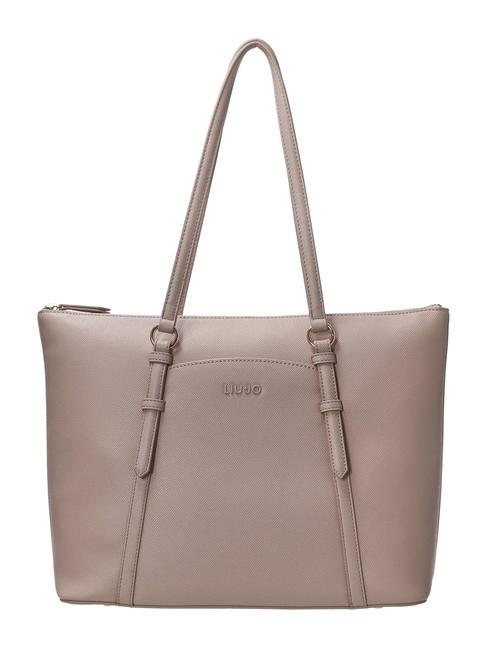 LIUJO NEVET Borsa grande tote a spalla rose smoke - Borse Donna