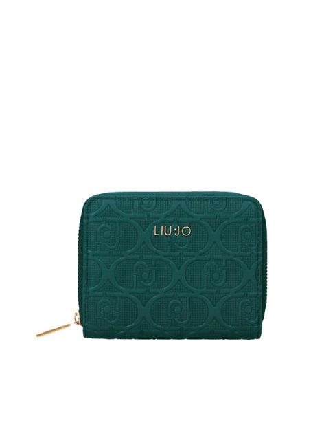 LIUJO MANHATTAN Portafoglio zip around medio deep emerald - Portafogli Donna