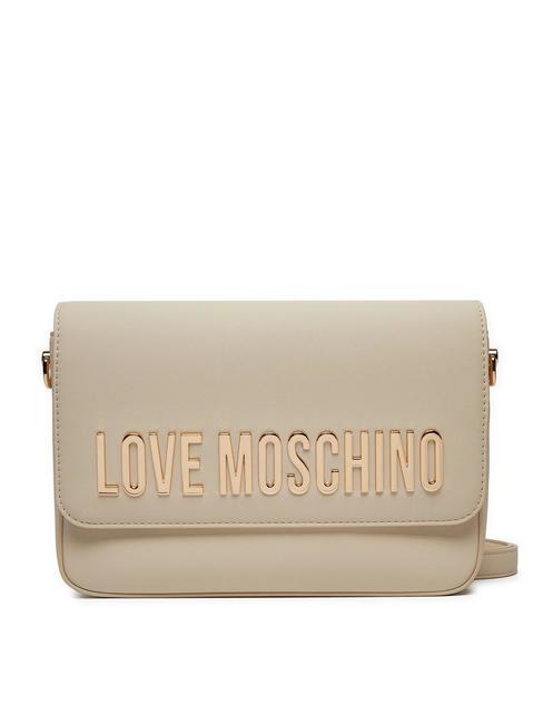 LOVE MOSCHINO LETTERING Borsa a tracolla BEIGE - Borse Donna