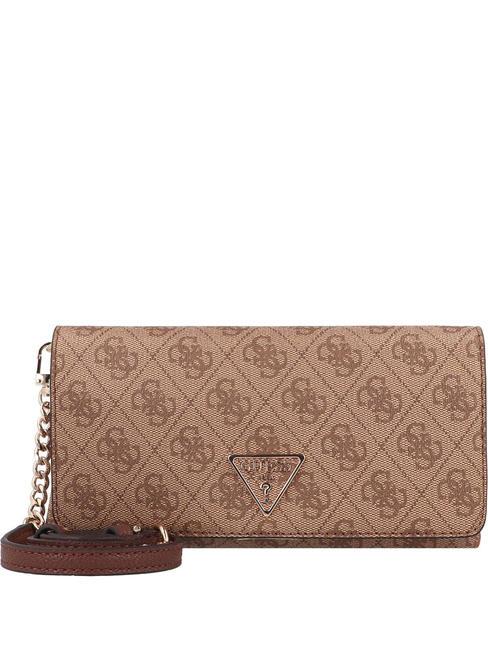 GUESS NOELLE Mini Bag a tracolla / Portafoglio latte logo/brown - Borse Donna