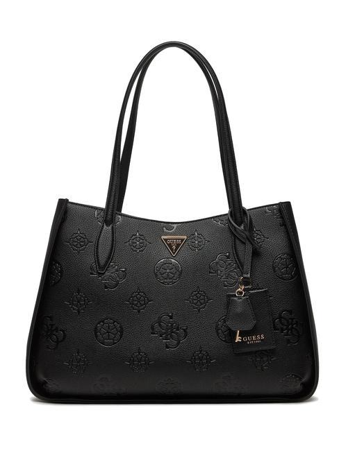 GUESS KEANDRA Borsa a spalla black logo - Borse Donna