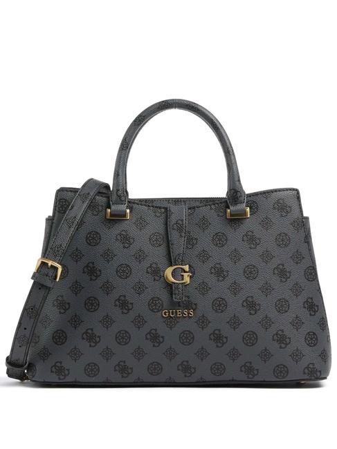 GUESS KUBA  Borsa a mano, con tracolla charcoal logo - Borse Donna