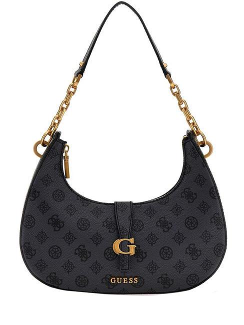 GUESS KUBA Sacca a spalla charcoal logo - Borse Donna