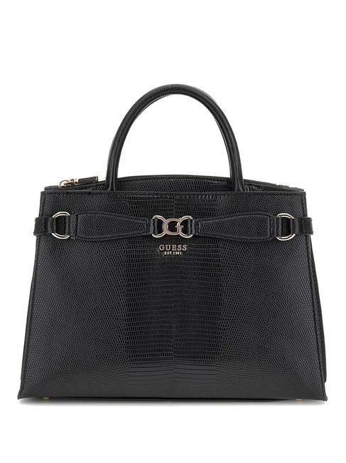 GUESS ARLENA Lizzard Borsa a mano, con tracolla NERO - Borse Donna