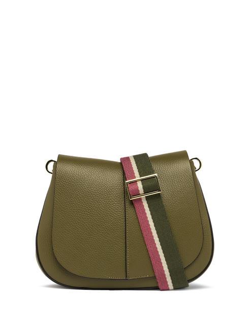 GIANNI CHIARINI HELENA ROUND Borsa in pelle con doppia tracolla moss - Borse Donna