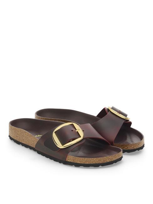 BIRKENSTOCK MADRID BIG BUCKLE Ciabatta in pelle zinfandel - Scarpe Donna