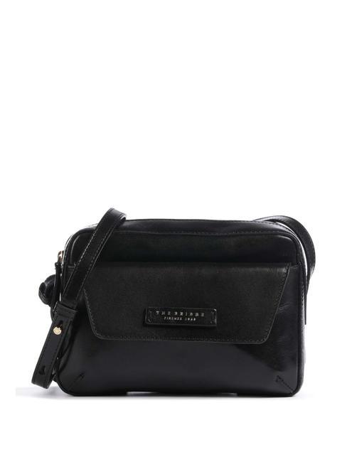 THE BRIDGE DIANA Borsa camera case in pelle Nero Oro - Borse Donna