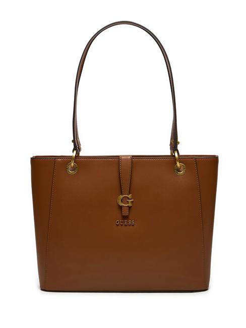 GUESS KUBA Shopper a spalla COGNAC - Borse Donna