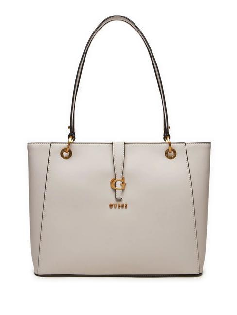 GUESS KUBA Shopper a spalla STONE - Borse Donna