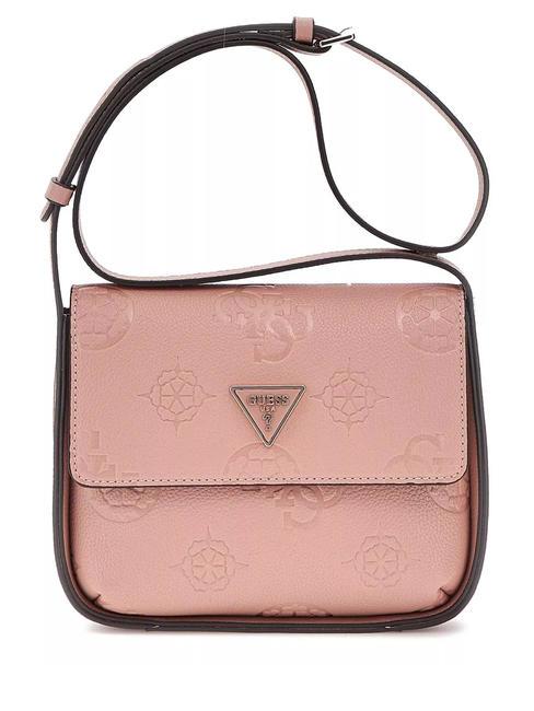 GUESS KEANDRA Mini Bag a tracolla rosewood logo - Borse Donna