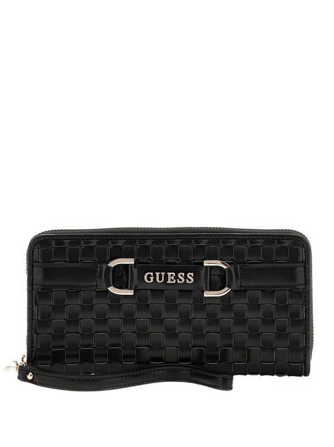 GUESS MAJKA Portafoglio zip around NERO - Portafogli Donna