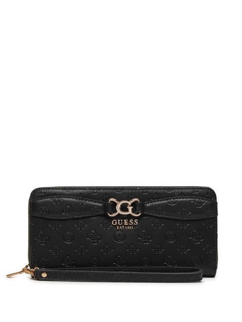 GUESS ARLENA  Portafoglio con polsierina black logo - Portafogli Donna