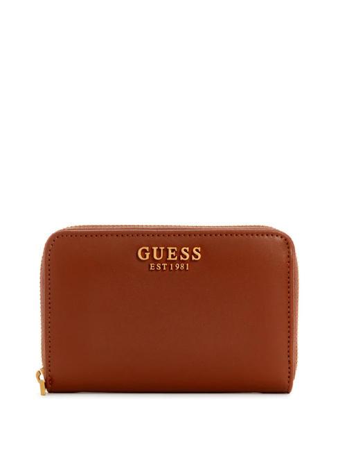 GUESS LAURE Portafoglio zip around COGNAC - Portafogli Donna