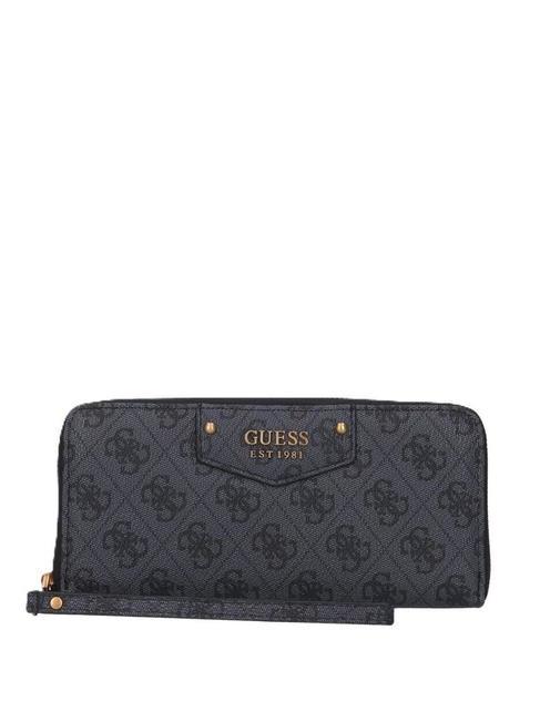 GUESS ECO BRENTON Portafoglio zip around coal - Portafogli Donna