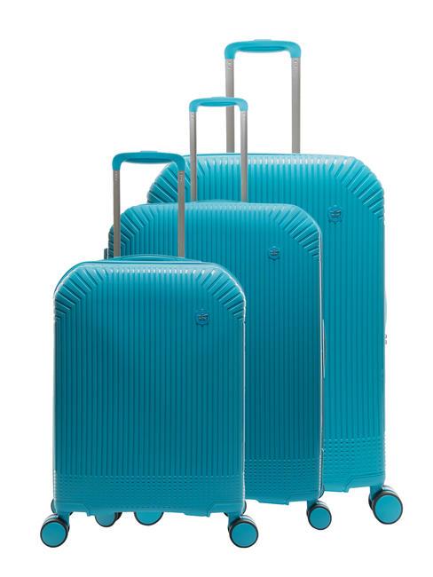 LESAC LIGHT POP Set trolley: cabin+medio e grande espandibili fashion blue - Set Trolley