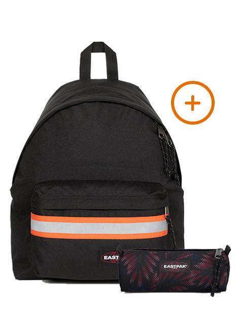 EASTPAK PADDED PAK'R + BENCHMARK SINGLE Zaino + Astuccio geo black - Zaini Scuola & Tempo Libero