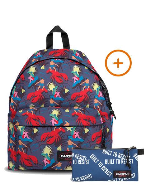 EASTPAK PADDED PAK'R + FLATCASE Zaino + Astuccio funksea navy - Zaini Scuola & Tempo Libero