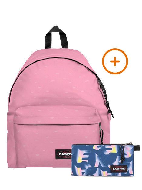 EASTPAK PADDED PAK'R + FLATCASE Zaino + Astuccio seaside waves - Zaini Scuola & Tempo Libero