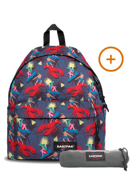 EASTPAK PADDED PAK'R + SMALL ROUND SINGLE Zaino + Astuccio funksea navy - Zaini Scuola & Tempo Libero