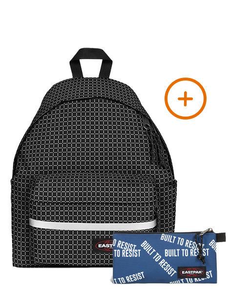 EASTPAK PADDED BIKE + FLATCASE Zaino + Astuccio refleks black - Zaini Scuola & Tempo Libero