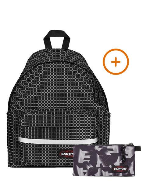 EASTPAK PADDED BIKE + FLATCASE Zaino + Astuccio refleks black - Zaini Scuola & Tempo Libero