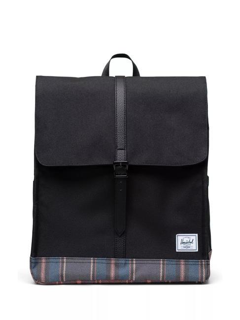 HERSCHEL CITY New Zaino black winter plaid - Zaini Scuola & Tempo Libero